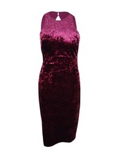 Nightway Women's Velvet Cutout-Back Bodycon Dress