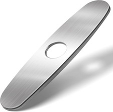 Kitchen Sink Faucet Hole Cover, Deck Plate Escutcheon for Kitchen Faucet- 10 in