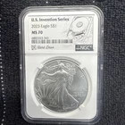 2023 American Silver Eagle 1oz Dollar NGC MS 70 . NO RESERVE !!!