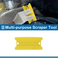 1 Pcs Car Squeegee for Film Yellow 16cm L Multifunctional Scraper Tool