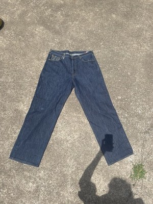 vtg Y2K red monkey japanese denim jeans 40
