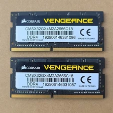 Corsair Vengeance 32GB (2×16GB) DDR4 2666 MHz SODIMM Laptop Memory Set of 2 Kit