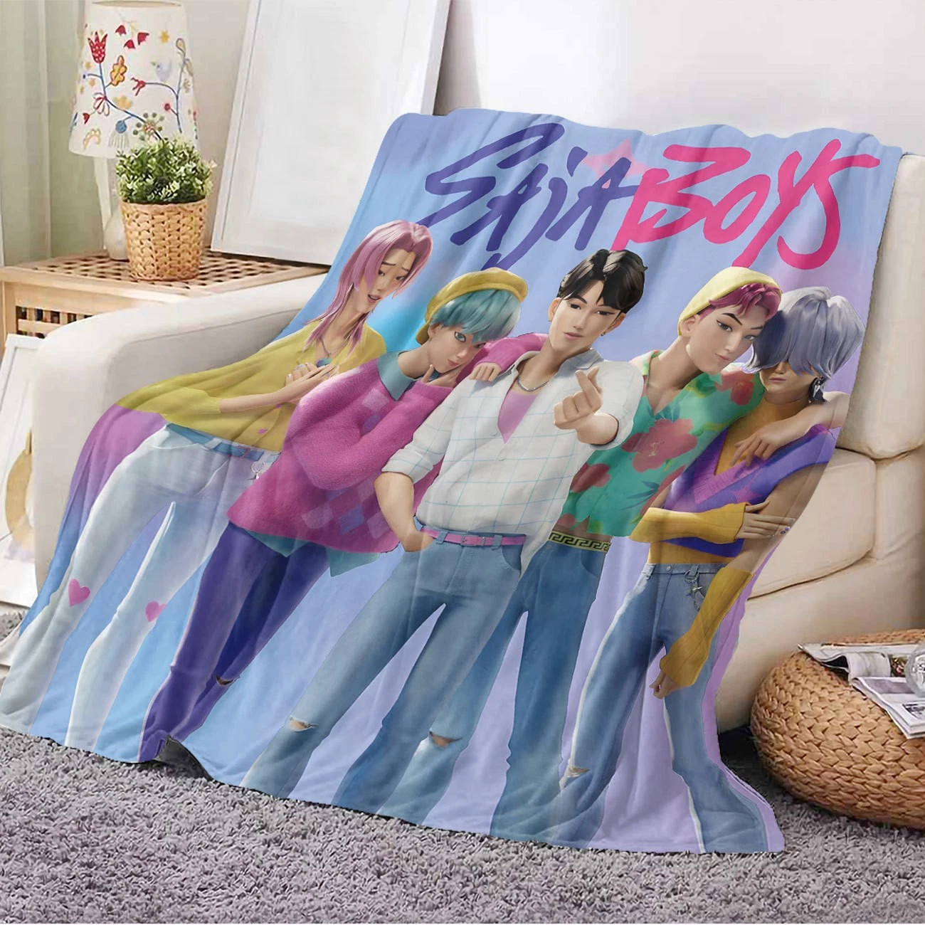 Saja Boys Cozy Fleece Blanket