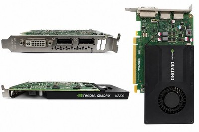 NVIDIA Quadro K2200 4GB GDDR5 PCIe GPU Graphics Card DVI 2x DisplayPort