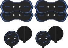 Replacement Pads for Wireless TENS Unit Electrode Pads Combo Set 8 Pcs Blue