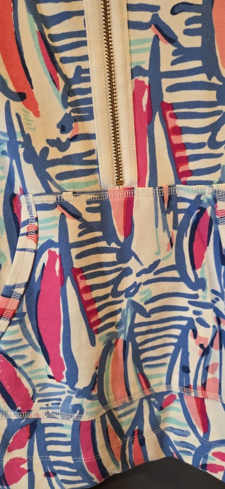 Lilly Pulitzer Skipper Popover Rojo Derecho Retorno Velero Talla Grande Estilo 33261 Foto 4 de 4