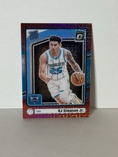 2024-25 Donruss Optic KJ Simpson Jr. Rated Rookie Red Choice Prizm /88 – Hornets