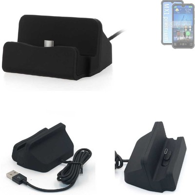 USB typ-C Dockingstation für Bea-fon MX1 premium Ladestation Tisch-Ständer Cha