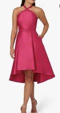 ADRIANNA PAPELL DRESS/PINK /NEW WITH TAG/SIZE 12/RETAIL$179/LINED/