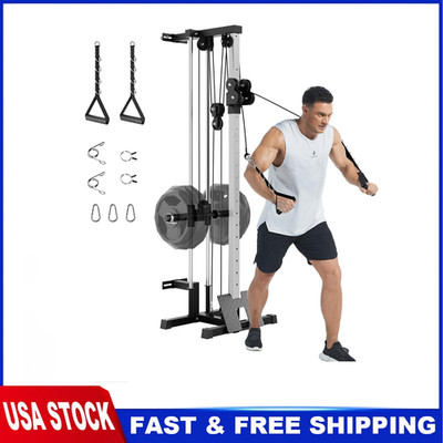  Wall Mount Cable Station, LAT Pulldown ,Cable Crossover Machine Workout Home G