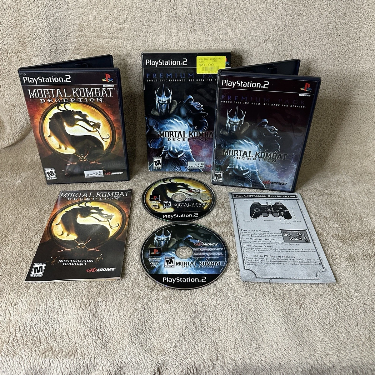 25+ Mortal Kombat: Deception Sony PlayStation 2 Video Games for