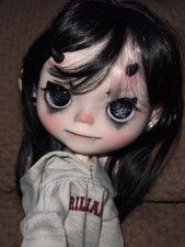 Blythe Doll Handmade Custom With Outfits Wig 1/6 BJD Doll Devil Faceup Girl Gift