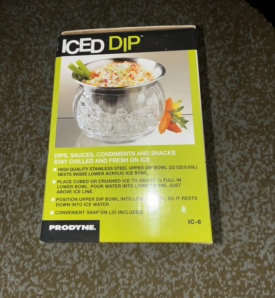 Prodyne Stainless Steel Iced Dip 3-Piece Dip Bowl Set - Image 2 of 4