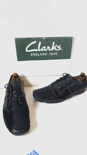 Clarks Flexlight Black Leathe Shoes Size UK 11 EU 46