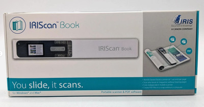 IRIScan Book 5 Handheld Portable Document Scanner USB White 458743 By Canon