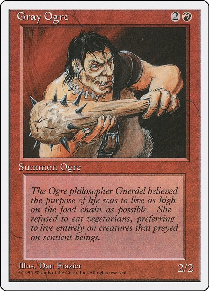 NM Gray Ogre - 200 - Fourth Edition