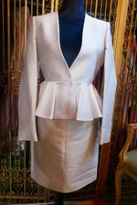Stella McCartney 2 pezzi Tuta misto seta tg.10 etichette originali vendita al dettaglio $1595