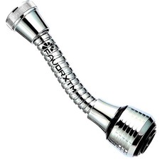 Faucet Sprayer Attachment Flexible Tap Extension Aerator 360 Degree ABS For K...