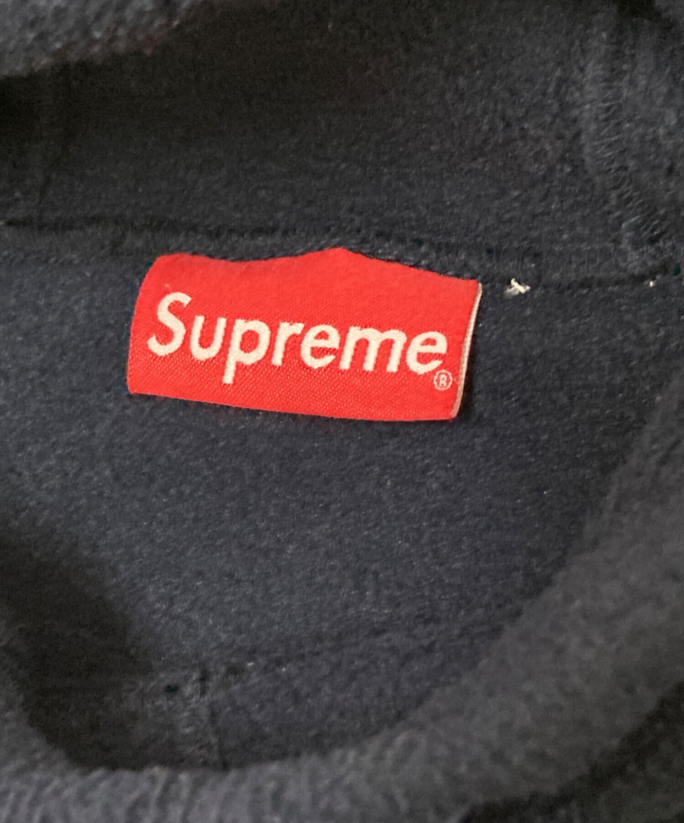 SUPREME POLARTEC Hooded Sweatshirt Size: L Navy Men thumbnail 5