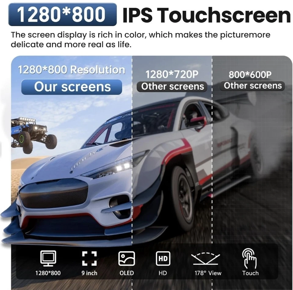 适用于现代伊兰特 2011 - 2013 安卓汽车立体声苹果 CarPlay GPS 收音机 64GB — 第 3/4 张图片