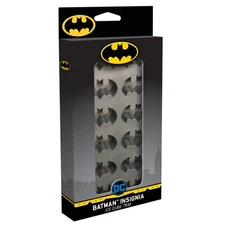 ICUP DC Comicc' Batman Molded Rubber Ice Cube Tray, 8.5 x 4.5 x .9, Gray