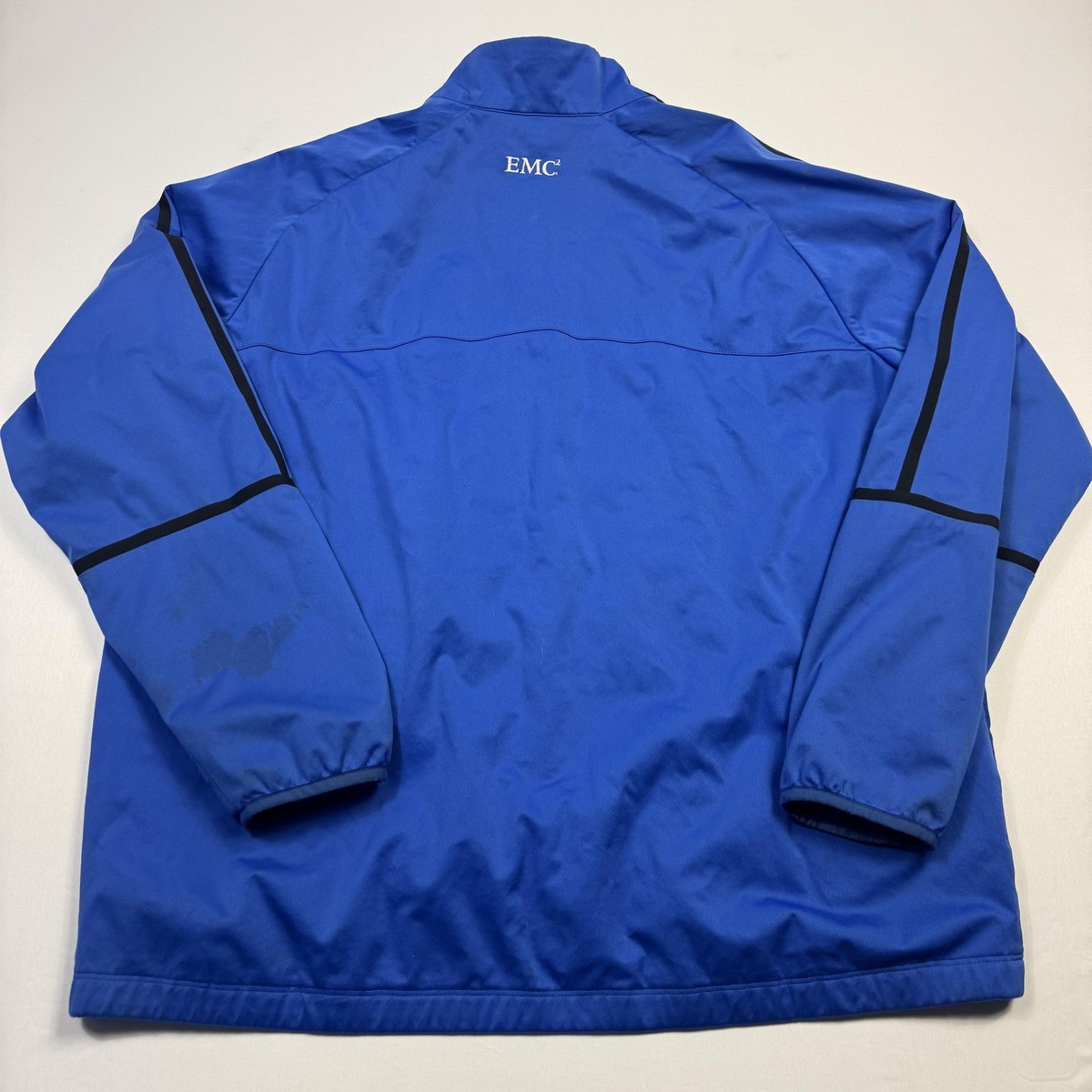 Nike Golf Jacket Mens XL Blue Full Zip Deutsche Bank EMC2 Golf