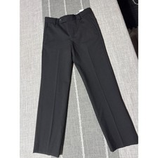 NORDSTROM Boys Black Dress Pants Size 7 Flat Front trousers