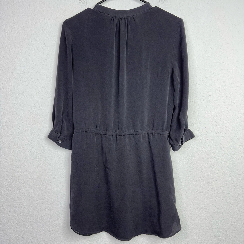 Camisa Babaton Mujer M Negra Seda Manga Larga Minimalista Bruja Carrera Mini Foto 2 de 4