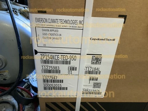 ZP154KCE-TED-950 Copeland Scroll Emerson Daikon 300052015 Compressor #HT