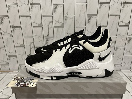 New Nike PG 5 TB Team Basketball Shoes White Black Oreo Mens 12 DA7758-001