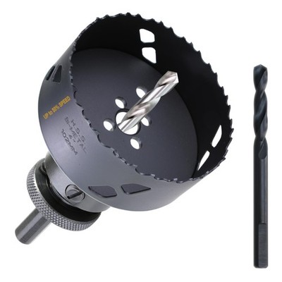 WOWSUPM 4 Inch Deep HSS Bi Metal Hole Saw Cutter with (102mm)4'', (102mm)4'' 