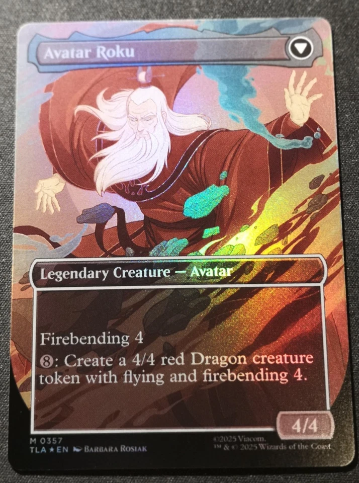 The Legend Of Roku - Foil - Borderless - TLA - MTG - EN - NM - 0357 - Image 2 of 2