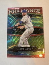 JACOB DEGROM /99 🔥2020 Prizm Brilliance #B-1 Red Wave Prizm 🔥NY Mets