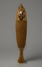 VTG Percussion Instrument Wooden Latin Guiro Fish Style NO STICK #269