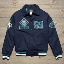 Staten Island Stapes Jacket Mens Medium Stall & Dean Gridiron Collection Snap
