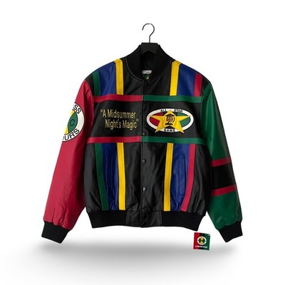 CROSS COLOURSクロスカラーズ MIDNIGHT SUMMERS MAGIC LEATHER JACKETレザージャケット【XL】【MJKA76626】 Cross Colours Magic Johnson All Star 1992 Leather Jacket / BRAND