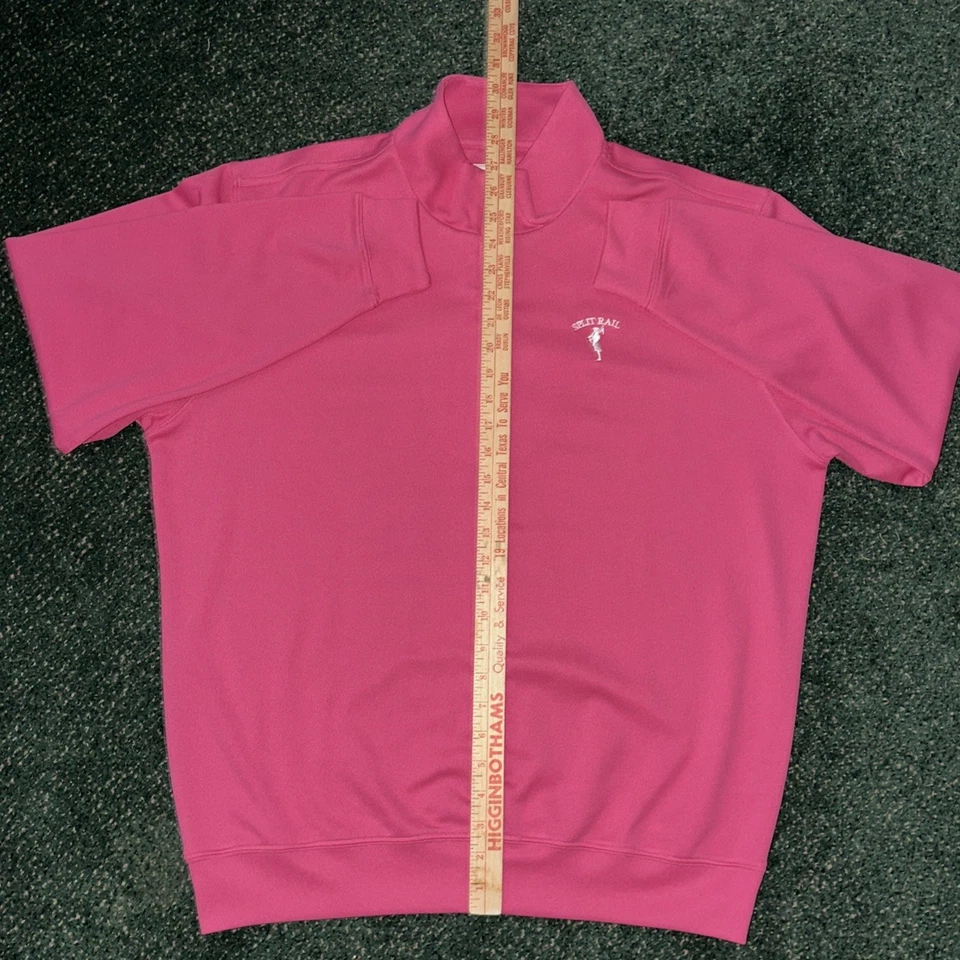 NWOT Donald Ross Pique Pullover Mens Large Pink 1/4 Zip Golf Performance Jacket - Image 4 of 4
