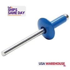 Allstar ALL18054, Set of 250 Blue Aluminum Lg Hd Rivet Blue Alum 250Pk Performan