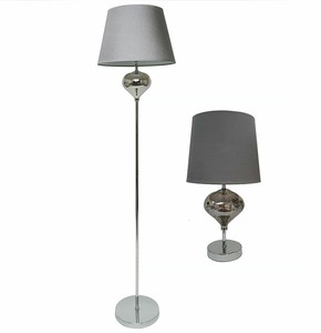 Luton Matching Chrome Glass Table And Floor Lamp Shiny Shade Sold Separately Luton Matching Chrome Glass Table And, Matching Floor And Table Lamp Set Uk