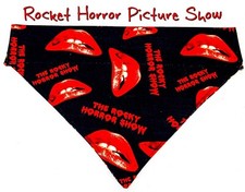 Rocky Horror Show Dog Bandana, Over the Collar bandana, Dog collar bandana 