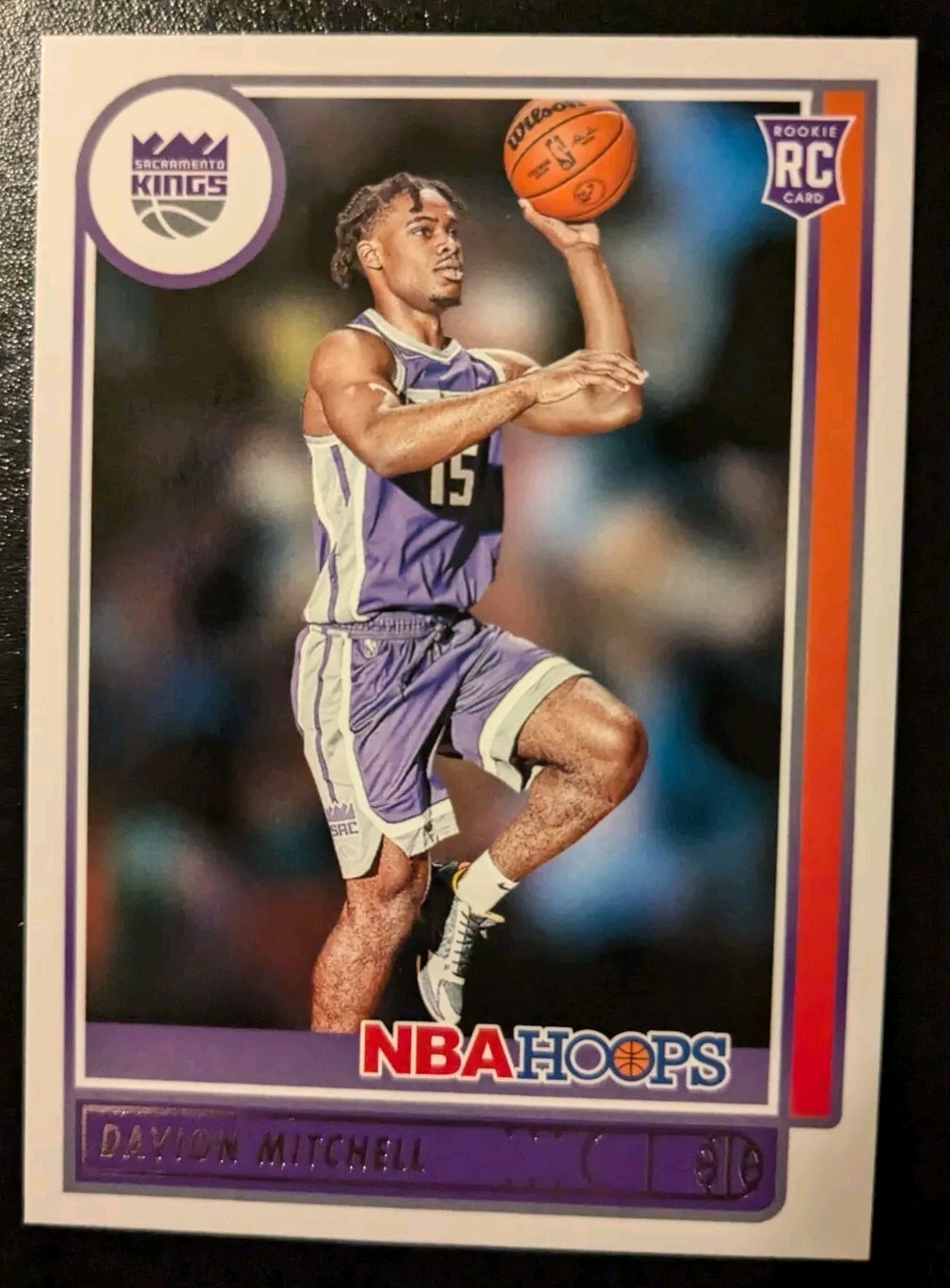 2021-22 Panini NBA Hoops Basketball Davion Mitchell Rookie #228 Sacramento Kings