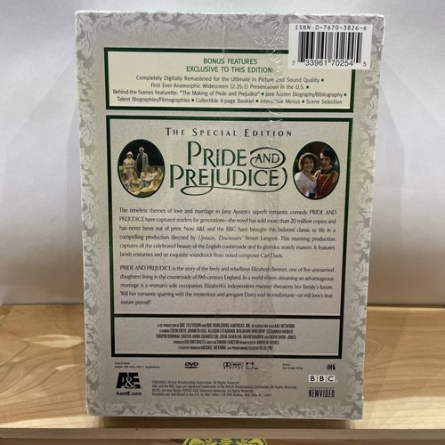 Pride and Prejudice (Mini-Series) (DVD, 2001, 2-Disc Set, Special Edition - Foto 2 di 5