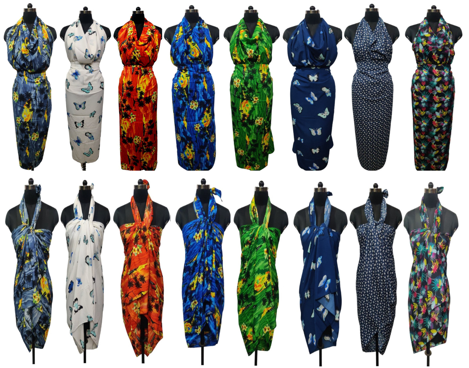Deal 20Pc Indian Sarong Pareo Wrap Beach CoverUps swimsuit hawaii Hippie Dress