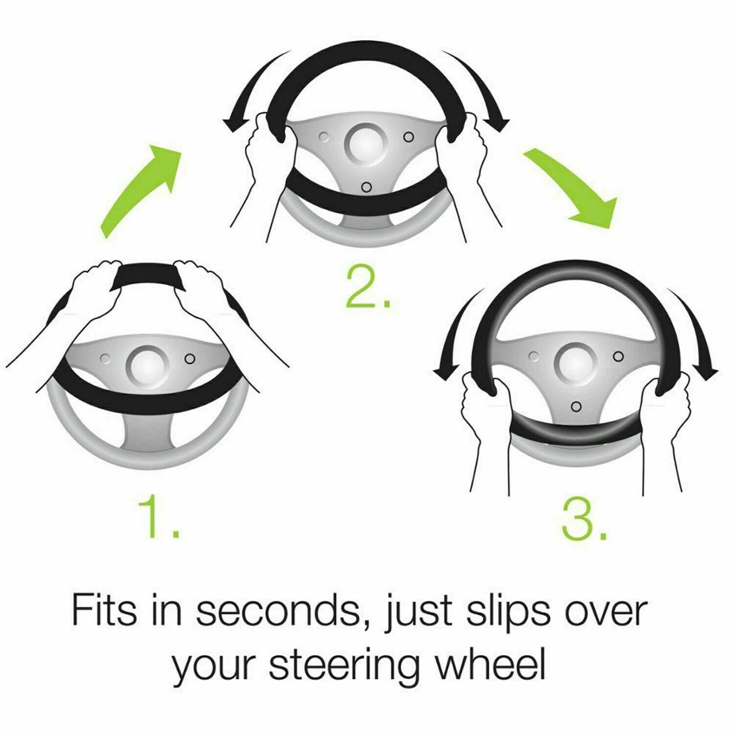 Football Seattle Steering Wheel Cover