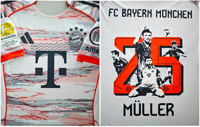 Trikot Herren Adidas FC Bayern 2025-2026 Away I FCB - Sonderflock Müller 25