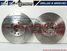DISCOS DE FRENO RANURADOS PERFORADOS DELANTEROS DE RENDIMIENTO PERFORADO PARA ALFA ROMEO 159 BRERA 330MM