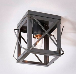 Single Flush Mount Ceiling Light Fixture With Folded Bars In