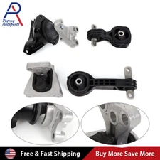 4PCS Engine Motor Mount Kit Motor Bracket Fit for 2006-2009 Honda Civic 1.8L