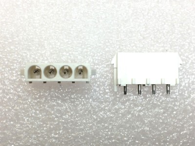 641968-1 TYCO CONN HEADER 4POS VERT .250 TIN ROHS 6 PIECES