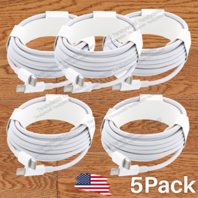 5X 100W Type C To USB C Cable Fast Cord For iPad Mini/Macbook Pro/iPhone 15 Lot